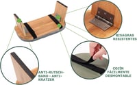 Tortuga Összecsukható Meditációs Pad Bambusz Ülőkével - Jóga Szék Ergonomikus Krém 5