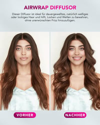 TOSAGE Airwrap Diffúzor Fej Hullámok Göndörítéshez HS01 HS05 HS08 Szürke 4