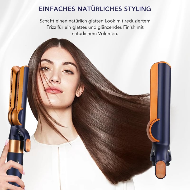 TOSAGE Airwrap Hajegyenesítő Fej Airflow Technológiával, HS01 HS05 Kompatibilis, Kék