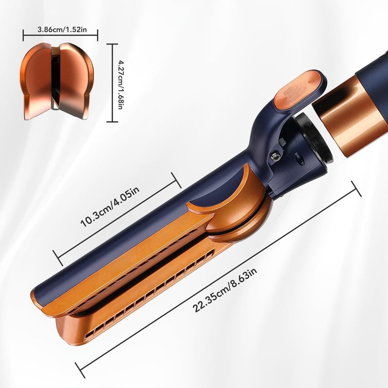 TOSAGE Airwrap Hajegyenesítő Fej Airflow Technológiával, HS01 HS05 Kompatibilis, Kék