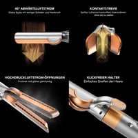 TOSAGE Dyson Airwrap egyenesítő fej légáramlás technológiával HS01 HS05 sárga 4