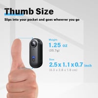 Telesná kamera TOSBARRFT 1080P POV Pro so záznamom zvuku a videa, 360° otočným klipom a magnetickým uchytením, 150-minútovou výdržou batérie, vhodná na konferencie a turistiku 6