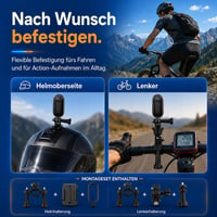 TOSBARRFT 4K telesná kamera so zvukom a sledovaním videa, vodotesná, s magnetickou 360° sponou, 120-minútovou výdržou batérie, na bicyklovanie a prechádzky, 64 GB (4K-P-64G) 6