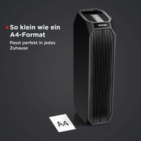 Toshiba CAF-Z45FR 3-u-1 pročistač zraka s H13 HEPA filtrom, filtrom s aktivnim ugljenom, UV svjetlom, 228 m³/h CADR, 99,7% učinkovitošću filtracije, za prašinu, pelud 4