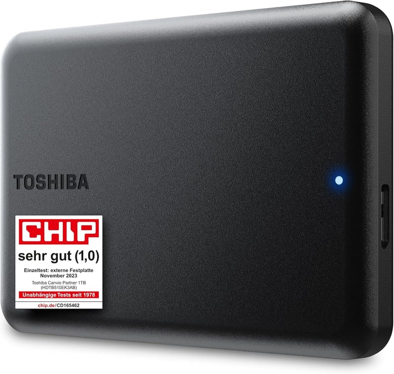 Toshiba Canvio Partner 1TB hordozható külső merevlemez USB 3.2 - 1 TB, Canvio Partner