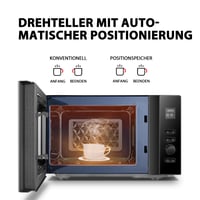 Mikrovlnná rúra Toshiba MV-AM20T(BK) 20L 800W, 12 automatických programov, čierna 5