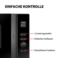 Mikrovlnná rúra Toshiba MV-AM20T(BK) 20L 800W, 12 automatických programov, čierna 8