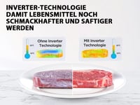 Toshiba MV-TC25T 4az1-ben mikrohullámú sütő forró levegős fritőzzel, 25L, 2100W 2