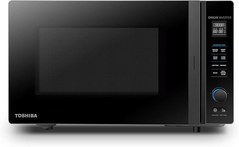 Toshiba MV-TC25T 4az1-ben mikrohullámú sütő forró levegős fritőzzel, 25L, 2100W