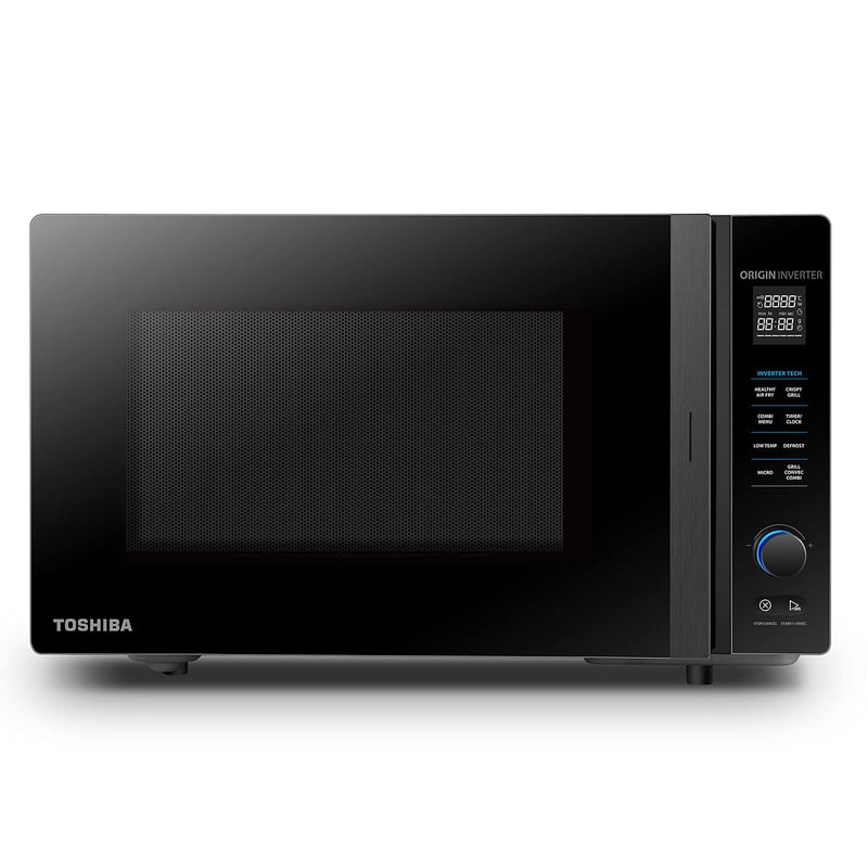 Toshiba MV-TC25T(BK) mikrovalna pećnica 4u1 s fritezom na vrući zrak, 25 L, 2100 W - crna