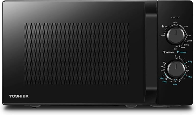 Toshiba MW2-MG20PF Mikrohullámú sütő grill funkcióval 1000W fekete