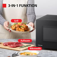 Toshiba MW2-MG20PF Mikrohullámú sütő grill funkcióval 1000W fekete 3