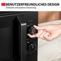Voľne stojaca mikrovlnná rúra Toshiba MW2-MM20PE(BK) – 20 l, 700 W, 5 úrovní výkonu, LED osvetlenie, čierna 5