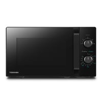 Toshiba MW2-MM20PF(BK) Mikrohullámú Sütő, 20 Literes, 800W, 5 Teljesítményszint, Kiolvasztás Funkcióval, Belső LED Világítással, Fekete 1