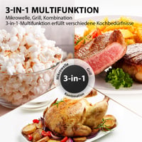Cuptor cu microunde încorporabil Toshiba MW3-AG25PFI(BK) cu grill - 25L, 3-în-1, Inverter 900W, Grill 1100W, Digital, 57dB, Program Master Defrost, Negru 4