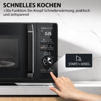 Cuptor cu microunde încorporabil Toshiba MW3-AG25PFI(BK) cu grill - 25L, 3-în-1, Inverter 900W, Grill 1100W, Digital, 57dB, Program Master Defrost, Negru 6