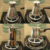ToSSme Multifunkcionális Gázégő Adapter Trivet Konyhai Hőelosztó 6 Hüvelyk 6