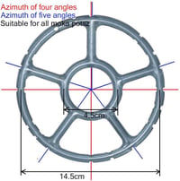 ToSSme Multifunkcionális Gázégő Adapter Trivet Konyhai Hőelosztó 6 Hüvelyk 7