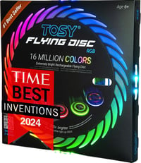 TOSY LED-es repülő korong 108 RGB világítással, vízálló, töltödhető, kültéri játék 1