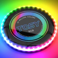 TOSY LED repülő korong 108 RGB világítással, vízálló, USB töltős, kültéri játék 3