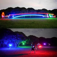 TOSY LED repülő korong 108 RGB világítással, vízálló, USB töltős, kültéri játék 4