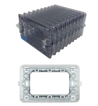 TOT ELECTRIC montážny rám kompatibilný s Bticino Matix, 3-modulový, typ 503SA, elektroinštalačné príslušenstvo, sada 9 ks (originál) 3