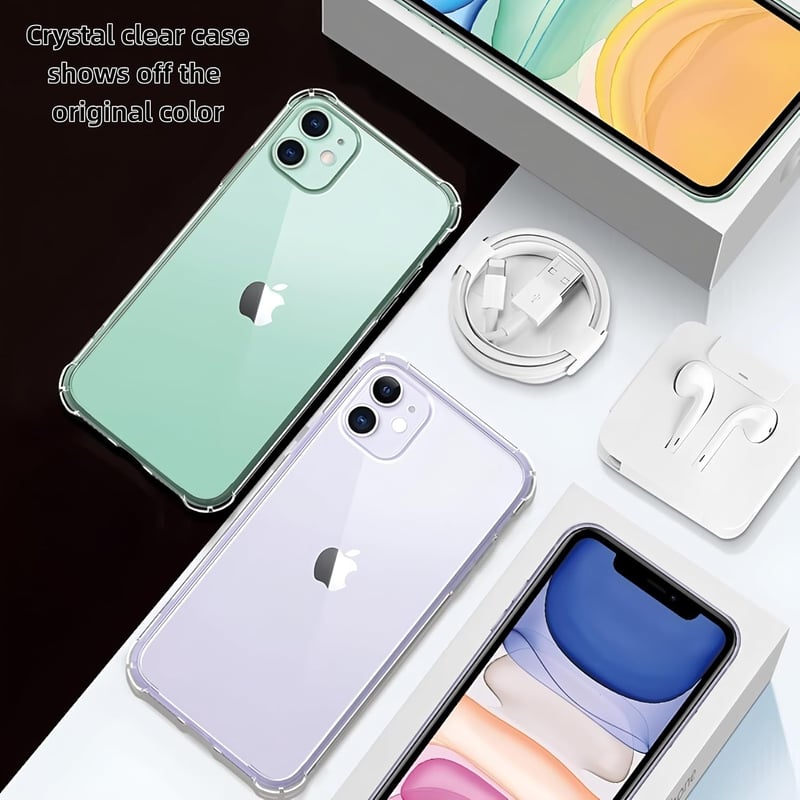Totill iPhone 11 átlátszó tok 3 db edzett üveggel és pozicionálóval
