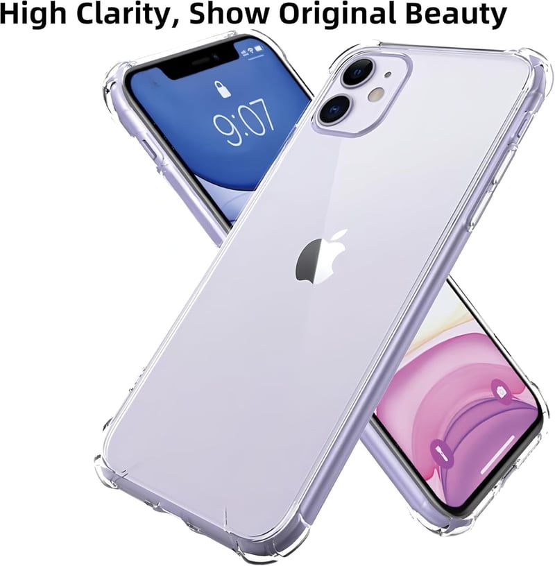 Totill iPhone 11 átlátszó tok 3 db edzett üveggel és pozicionálóval