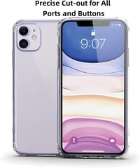 Totill iPhone 11 átlátszó tok 3 db edzett üveggel és pozicionálóval 6