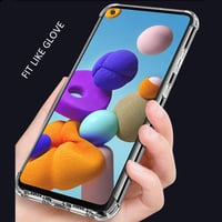 Totill Samsung Galaxy A21s Tok - Ütésálló, Kristálytiszta, Vékony TPU Védelem 2
