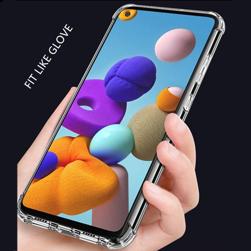 Totill Samsung Galaxy A21s Tok - Ütésálló, Kristálytiszta, Vékony TPU Védelem