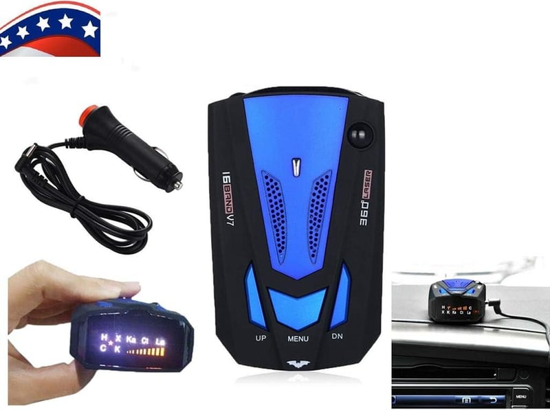 TOTMOX V7 Radar Detektor 16 Sávos GPS 360° Lézer Sebességmérő Érzékelő