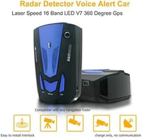 TOTMOX V7 Radar Detektor 16 Sávos GPS 360° Lézer Sebességmérő Érzékelő 8