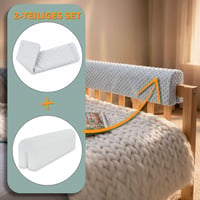 Totsy Baby Chránič do detskej postieľky Minky 90 cm – sivý, mantinel do postieľky, ochrana rámu postele, s certifikátom Oeko-Tex pre bábätká 4