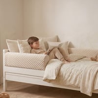 Totsy Baby Chránič do detskej postieľky Minky 90 cm – sivý, mantinel do postieľky, ochrana rámu postele, s certifikátom Oeko-Tex pre bábätká 6