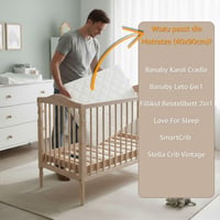 Matrac do kočíka Totsy Baby 90x40 cm – Obdĺžnikový matrac do kolísky a prístelky pre novorodencov 5