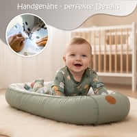 Totsy Baby gnijezdo za bebe za novorođenčad 90x50 cm, prijenosni krevetić za dječake i djevojčice s uzorkom medvjedića 5