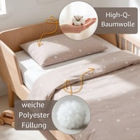 Súprava detskej prikrývky Totsy Baby bez obliečky 100x135 cm a vankúša 60x40 cm - Bavlnená detská deka s motívom žirafy, certifikát Oeko-Tex 3
