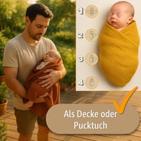 Totsy Baby mušelínová detská deka 100x150 cm šalviovo zelená bavlna Oeko-Tex mäkká detská zavinovačka pohodlná tenká deka 5