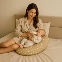 Pernă de alăptare Totsy Baby XXL din bumbac, pernă pentru dormit lateral, pernă pentru sarcină, pentru adulți 165x70 cm, model cu căprioare 6
