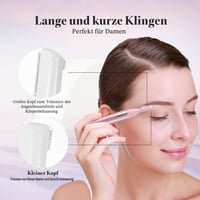 TOUCHBeauty AG-1658 Elektrický zastrihávač obočia a tvárových chĺpkov pre ženy, odstraňovač chĺpkov v nose a ušiach, vodoodolný, prenosný, ružový 3