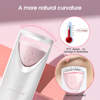 TOUCHBeauty AG-2003-BT elektromos szempilla göndörítő, fűthető szilikon párnával, rózsaszín 3