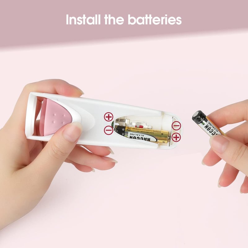 TOUCHBeauty AG-2003-BT elektromos szempilla göndörítő, fűthető szilikon párnával, rózsaszín
