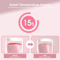 TOUCHBeauty AG-2003-BT elektromos szempilla göndörítő, fűthető szilikon párnával, rózsaszín 4