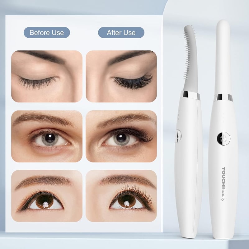 TOUCHBeauty USB-s elektromos szempilla göndörítő 3 hőfokozattal, 10 másodperces felmelegítés