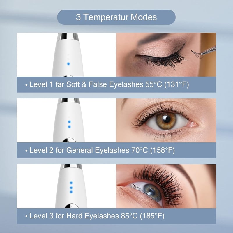 TOUCHBeauty USB-s elektromos szempilla göndörítő 3 hőfokozattal, 10 másodperces felmelegítés