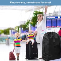 Geantă de transport și depozitare pentru cărucior Toulifly, impermeabilă și rezistentă la umiditate, cu design durabil, mâner întărit, negru, pentru avion și 4
