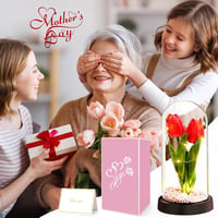 Touloube Örök Tulipán Üvegdomban - Ajándék Nőknek, Anyáknak, Nagymamáknak 5