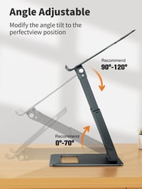 tounee Állítható Laptop Állvány 10-17 Colos Notebookhoz, Ergonomikus Asztali Támasz 4