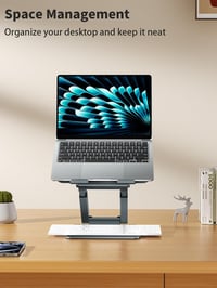 tounee Állítható Laptop Állvány 10-17 Colos Notebookhoz, Ergonomikus Asztali Támasz 9